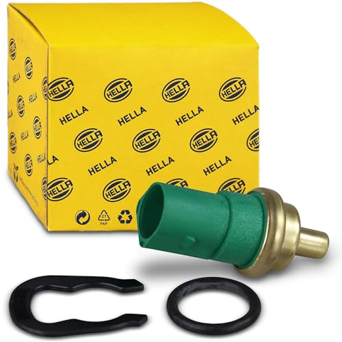 HELLA 6PT 009 107-141 Sensor, temperatura del refrigerante - 12V - 4polos - enchufado - con junta - con circlip
