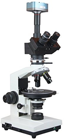 Radical Professional Trinocular Geology Polarizing Microscope W Full Quater Wave Quartz Compensators And 3Mpix Usb Pc Camera