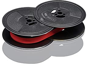 KMP Farbband Gr. 1S für DIN DS black/red Seide