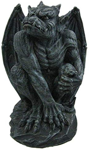 Poised Protector Winged Gargoyle Statue Guardian