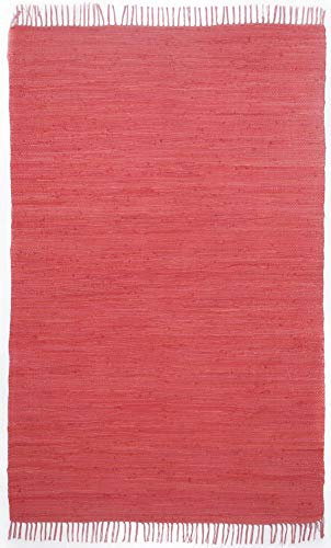 Theko Happy Cotton Teppich 100% Baumwolle 200_red Rechteckig 120x180 cm