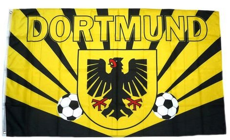 Fahne/Flagge Dortmund Wappen Fan 90 x 150 cm
