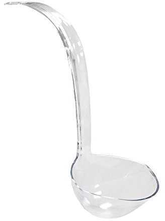13.5in Clear Plastic Punch Bowl Ladle