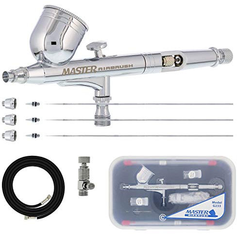 Master Airbrush Brand G233-SET Multi-Purpose Precision Dual-Action Gravity F... by Master Airbrush