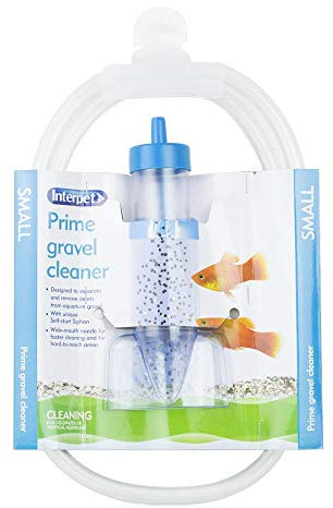 Interpet Aquarium Fish Tank Syphon Water Drainer and Gravel Cleaner, with Nozzle and No Return Valve, Small