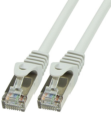 BIGtec 5m CAT.5e Ethernet LAN Gigabit Netzwerkkabel Patch Kabel grau (RJ45, Cat 5e, FTP geschirmt