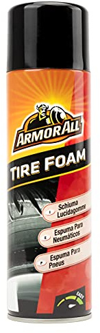 ARMOR ALL Espuma Limpiadora para Neumáticos 500ML - Limpia, Brilla y Protege en un Solo Paso, Sin Necesidad de Paños, Espuma en Aerosol para Suciedad y Brillo Uniforme, Económico: Hasta 35 Neumáticos