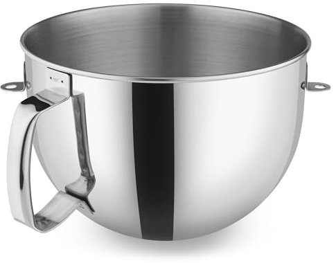 KitchenAid 6 Quart Bowl-Lift Polished Stainless Steel Bowl with Comfortable Handle - KN2B6PEH