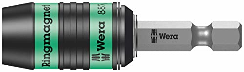 Wera 887/4 RR Universal Ring Magnet Rapidaptor Bit Holder, 1/4 Drive x 57 mm, 0502490001