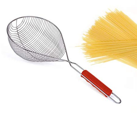 Filtex Colapasta Filo Cromato Manico Corto, Argento, Unica