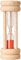 Fackelmann 30952 Eieruhr 3,5x10cm aus Buche/Glas/Sand, Glas, Beige/Transparent, 10 x 3,5 x 3,5 cm
