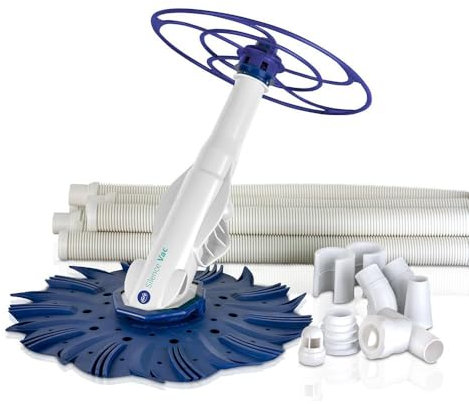 Gre 90397 – Puliscifondo automatico Silence Vac ad aspirazione per piscine, fino a 180 cm di altezza, richiede un sistema di filtrazione tra 0,5 e 1,5 CV