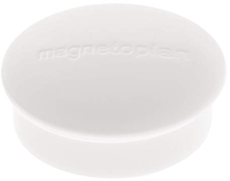 magnetoplan® Magnet Discofix mini, Ø: 20 mm, Haftkraft: 100 g, weiß (10 Stück), Sie erhalten 1 Packung á 10 Stück