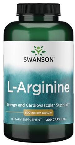Swanson Amino Acid L-Arginine 500 Milligrams 200 Capsules