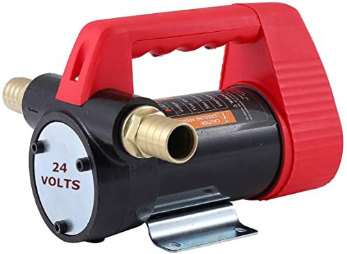 KATSU Diesel Transfer Pump 24V DC 175Watt Self Priming Portable Fuel Oil Transfer Pump for Tractor Caravan Truck Boat Construction Machinery 482113A
