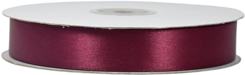 Subito disponibile Nastro Doppio Raso Bordeaux 25 mm x 50 mt