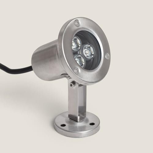 LEDKIA LIGHTING Faretto LED da Superficie Inox 12V 3W 3000K Bianco Caldo