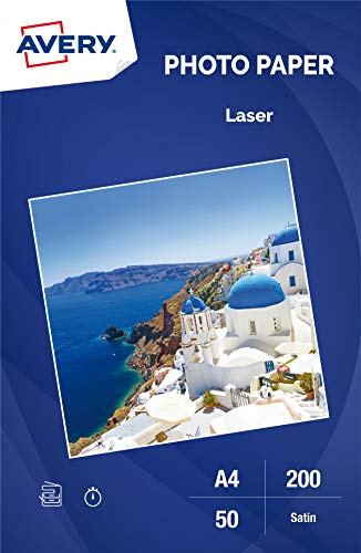 Avery C2898-50X Premium fotopapper A4 200 g/m2 förpackning med 50 vita