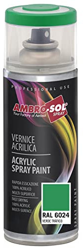 Ambro-Sol RAL 6024, Pintura acrílica en spray, Verde tráfico, 400 ml