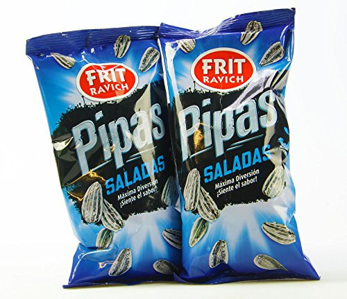 Pipas de semillas de girasol fritas y saladas, Ravich, 160 gr – 2 unidades