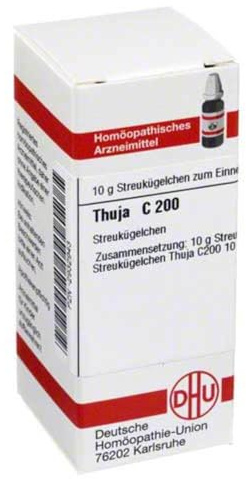 DHU Thuja C200 Streukügelchen, 10 g Globuli
