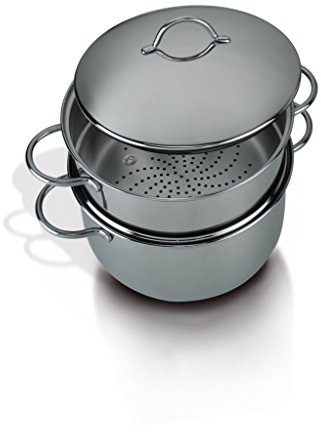 Barazzoni Spa, VaporSet con Fondo ø24cm, Acciaio Inox 18/10, Made in Italy