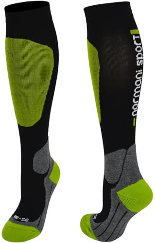 normani Coolmax Sportsocken/Kompressionsstrumpf Competition- Kompressionsklasse Farbe Grün Größe 43/46