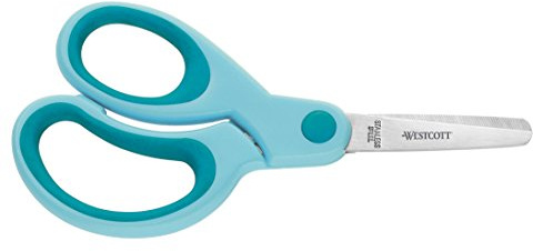 Westcott E-20586 00 Kinderschere Softgrip Lefty für Linkshänder, 13 cm, türkis
