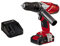 Einhell Expert TE-CD 18-2 Li-I Kit - Taladro percutor sin cable (batería de litio, 1.5 Ah, incluye maletín Bmc, 2 velocidades, 48 Nm, Power X-Change, luz LED, 18 V), color rojo