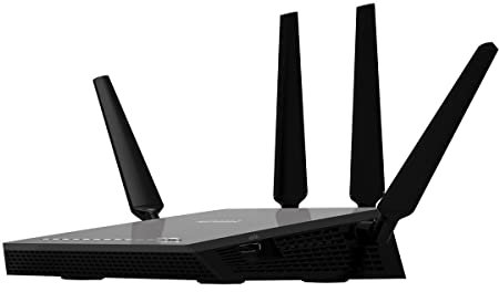 NETGEAR Nighthawk R7500-100PES X4 AC2350 Wireless 802.11ac Dual-Band Gigabit Router Quad Stream QoS 2x USB 3.0 eSATA 2350 Mbps Wave 2 Black