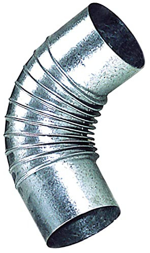 Codo Estufa Galvanizado de 110 mm. 90°.