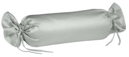 fleuresse 9200 Colours Interlock Jersey Kissenbezug für Nackenrolle aus 100% Baumwolle, Oekotex Standard 100, 15 x 40 cm, Silber