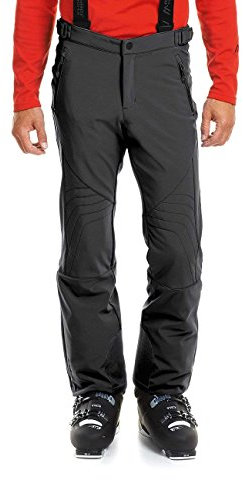 Maier Sports Lothar 2 Herren Skihose mit Trägern, Schneehose mit Hosenträger, Slim fit Softshellhose, 46
