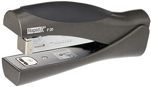 Rapid Fashion F20 Ultimate NXT Stand-up Stapler, 20 Sheet Capacity, Stapling and Tacking, Ergonomic Design, Black, 20679830