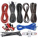SoundBox Connected 8 Gauge Amp Kit Amplifier Install Wiring Complete 8 Ga Installation Cables 1500W
