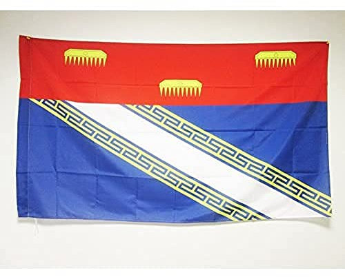 AZ FLAG - Drapeau Ardennes - 90x60 cm - Drapeau Département Français - Champagne-Ardenne 100% Polyester Avec Fourreau et Cordelette - Pavillon 50 g