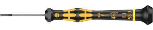 Wera 1578 A ESD Kraftform Micro Schlitz-Schraubendreher, 0,25 x 1,2 x 40 mm, 1 Stück, 05030100001