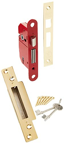 ERA Fortress BS 3621 2.5-inch/ 64mm 5 Lever Maximum Security Mortice Sashlock - Brass Effect