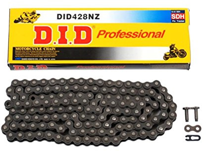 DID Kette 428 NZ, 130 Glieder (Standard), offen mit Clipschloss