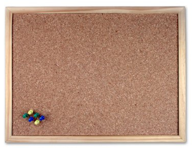Pinwand 30 x 40cm Kork-Pinnwand mit Naturholzrahmen