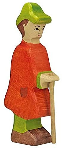 Holztiger Hirte mit Stab, 80290
