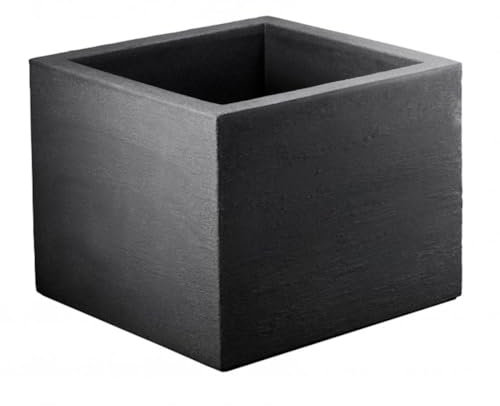 Geli Thermo Plastic Lippert Pflanzkübel Kubus Quadrat ca. 30 x 30 x 26 cm anthrazit