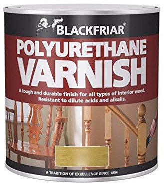 Blackfriar BKFPVSGO500 Polyurethane Varnish Satin Golden Oak, 500 ml