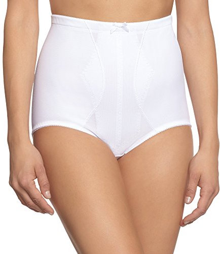 Sassa Damen Miederslip Miederhose, Einfarbig, Gr. 44 (Herstellergröße: 85), Weiß (Weiß 00100)