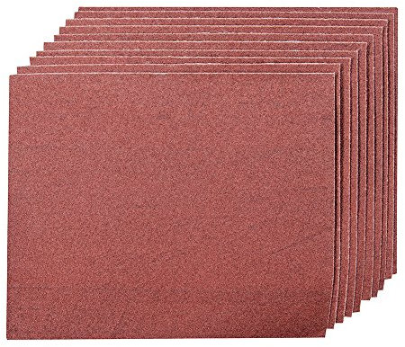 Silverline Tools PK de 10 Hojas de Lijado de Esmeril