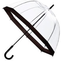 Rain Shield Medium Auto Open Black Umbrella - Waterproof, Octagonal, 300g, Auto Tilt