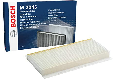 Bosch M2045 Filtro de Habitáculo Estándar - Filtro de Repuesto - Eficaz Contra Polen y Polvo, para un Aire más Limpio en el Vehículo