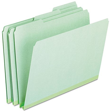 Pendaflex 17167 Pressboard Expanding File Folders, 1/3 Cut Top Tab, Letter, Green (Box of 25)