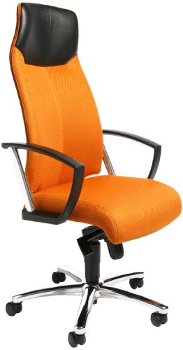Topstar SU39A BG4 Bürostuhl High Sit up orange mit Armlehnen
