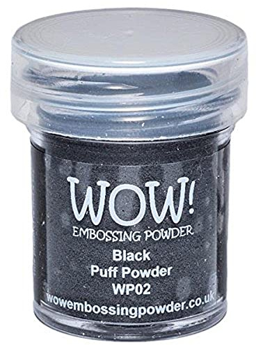 Wow Embossing Powder 15ml, Black Puff